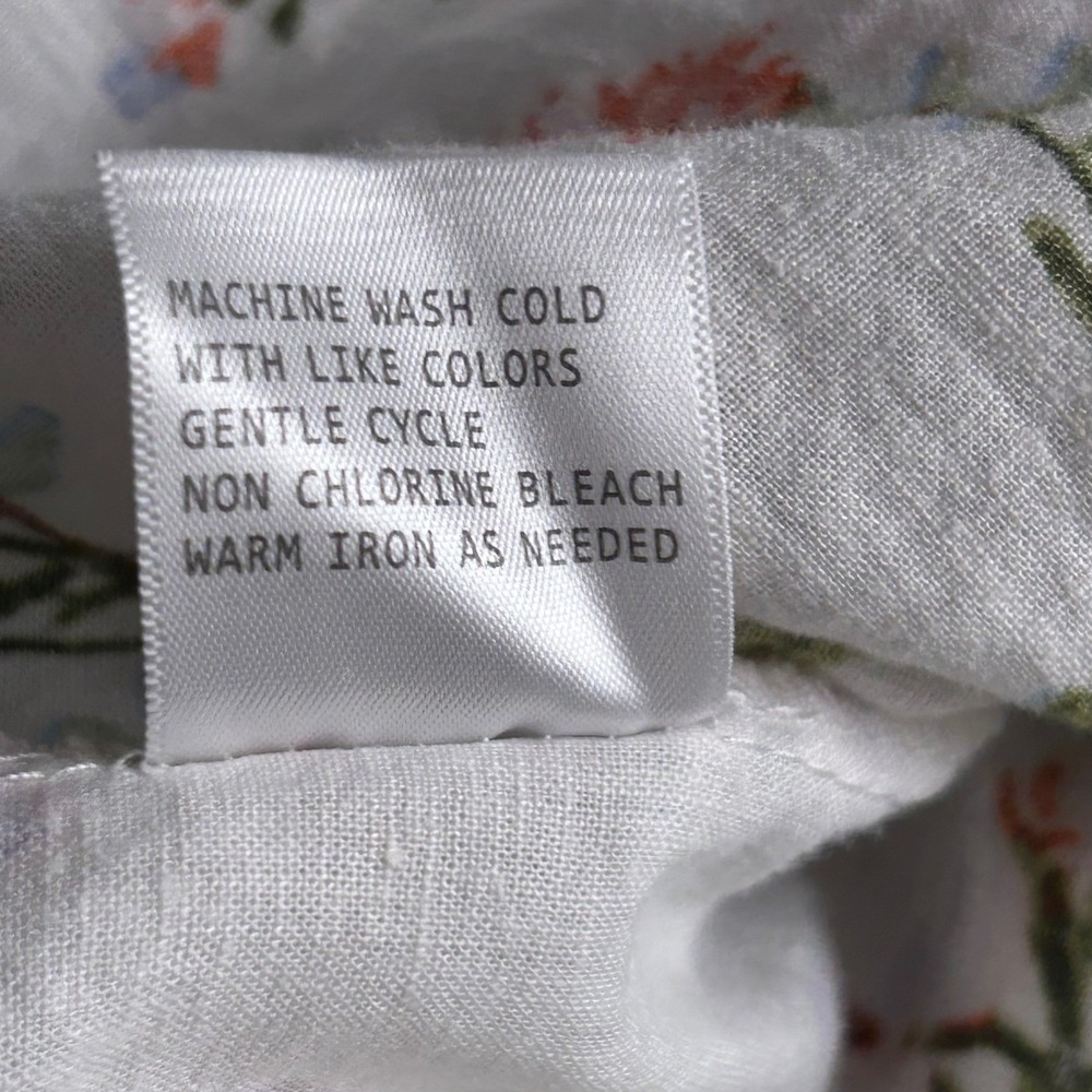 Jones And Co Linen Popover‎ Top Cream 1X - Picture 8 of 12